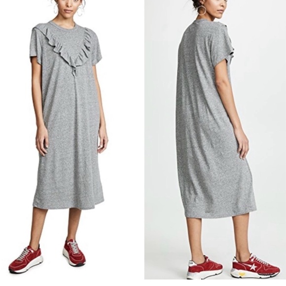 The Great the tuxedo sleep dress in heather grey - Picture 1 of 9